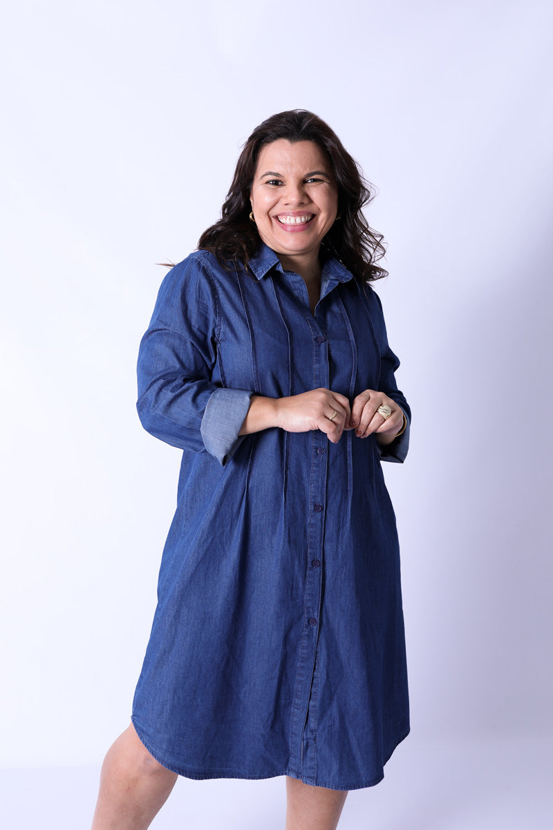 Vestido Camiseiro Ganga