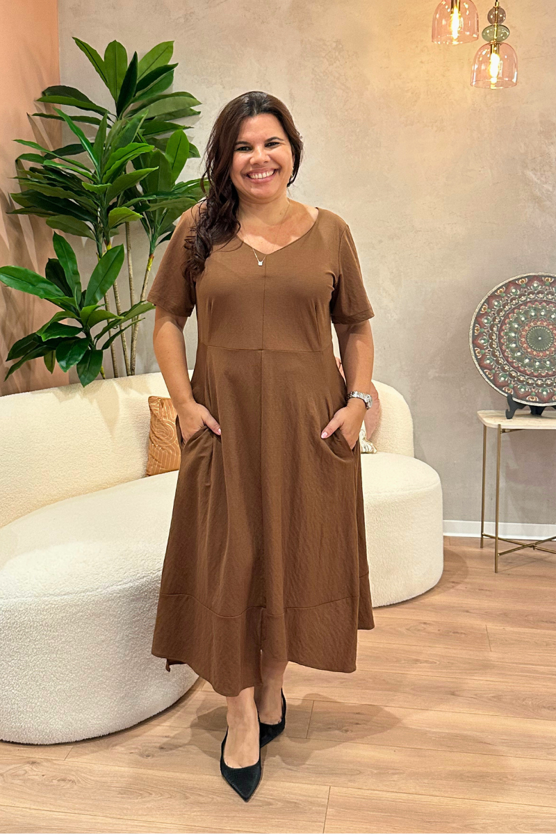 Vestido Lizalù Fiero Chocolate