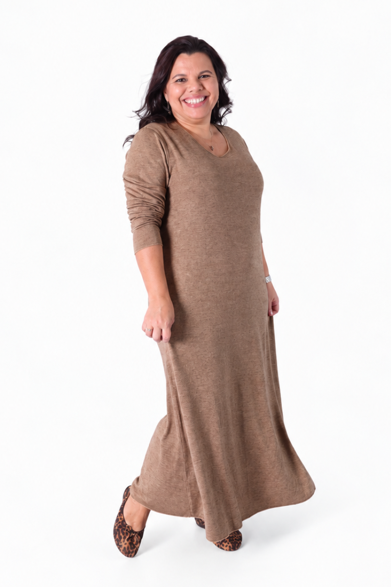 Robe en Maille Sina Camel