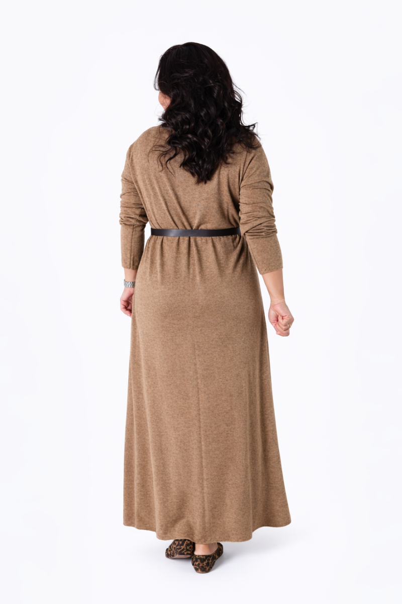 Robe en Maille Sina Camel