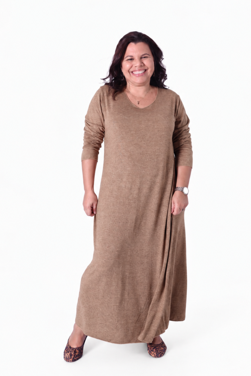 Robe en Maille Sina Camel