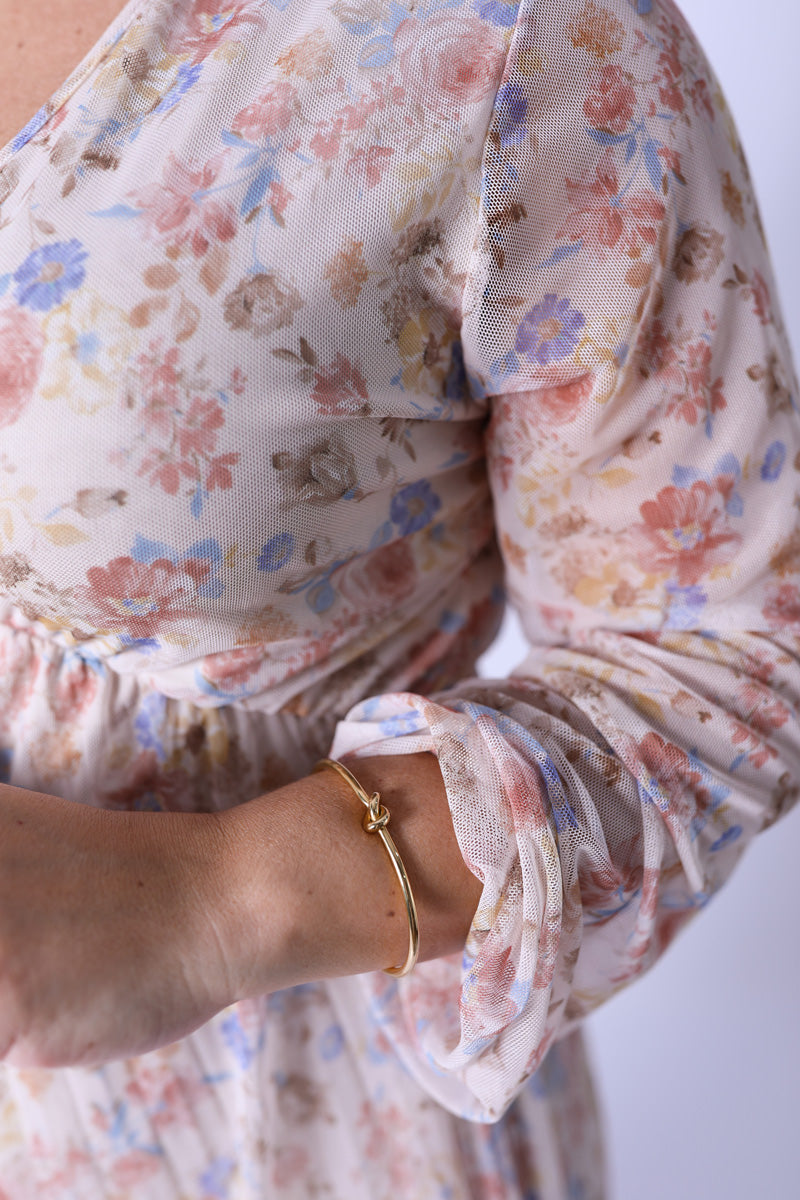 Robe Plissée Florale