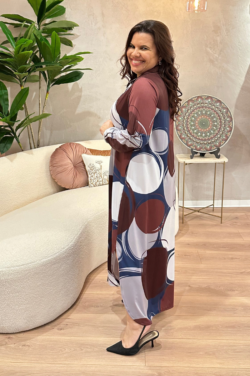 Vestido StéllaFit Camiseiro Círculo