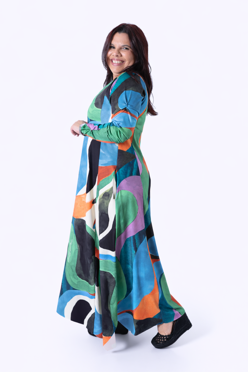 Vestido Tropical Brasil Estampado Ipanema